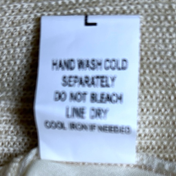 $129 Anthropologie Smooth Back Top Large 10 12 Ivory Blouse Shirt UNIQUE NWT - Picture 11 of 12